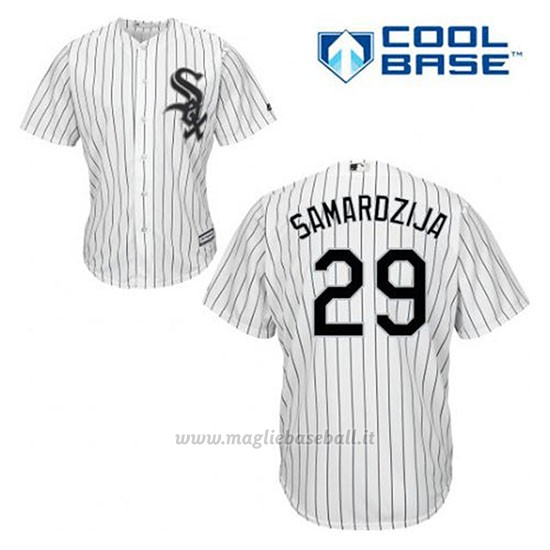 Maglia Baseball Uomo Chicago White Sox Jeff Samardzija 29 Bianco 1ªCool Base